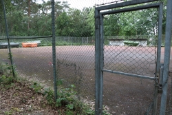 Fläche für den Beachvolleyballplatz